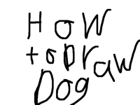 How to Draw Dog!