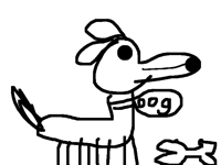 Dog Picking up a Bone!