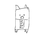 Manic eraser cat