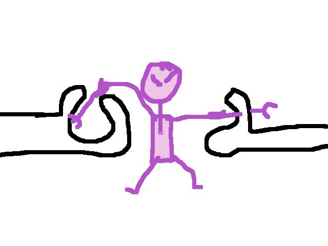 I took your arms off