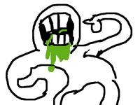 Help chip is in my mouth and turning my spit green