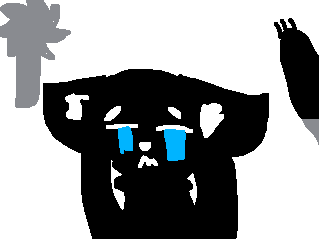 He afraid weapons