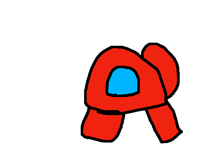 Rainbow among us character