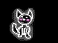 Neon cat