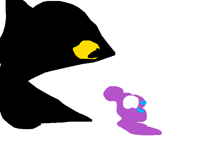 Oh he going to eat Purply
