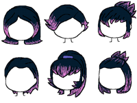 Different hairstyles