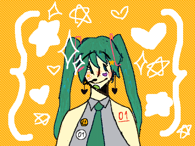 I drew my old Miku fanart