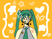 I drew my old Miku fanart