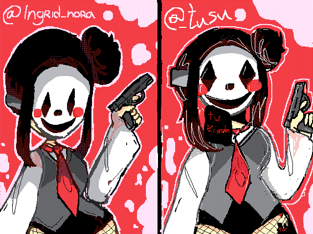 Collab with @Ingrid_nora (tw blood kinda)