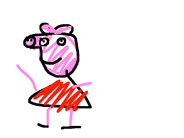 I tried making PEPPA pig