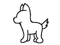 Free wolf template (remastered)