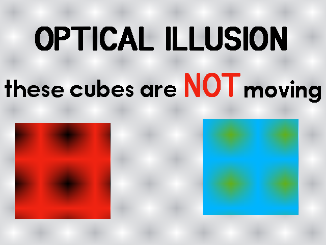 these cubes are NOT moving