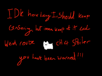 Chapter 4 weird route spoiler