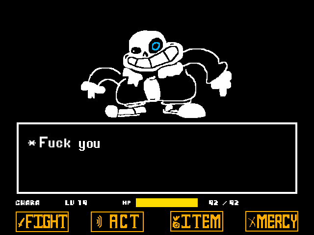 Undertale genocide sans fight