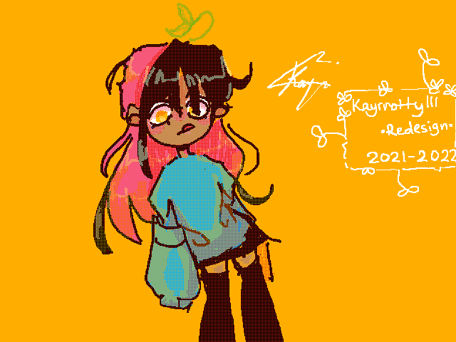 Redesigning my oc while mom scrolls down on insta