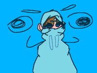 My mc character vibing