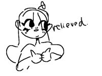 Relieved yay