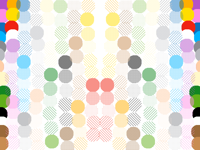 Every colour in every shading on both sides