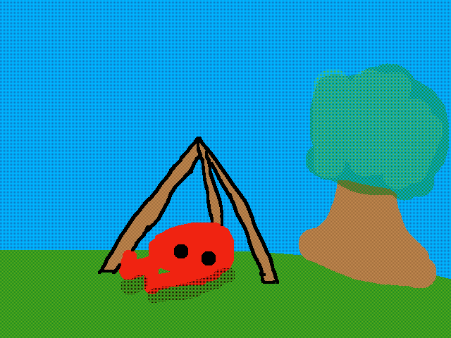 I’m camping rn