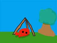 I’m camping rn