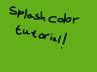 Splash Color Tutorial