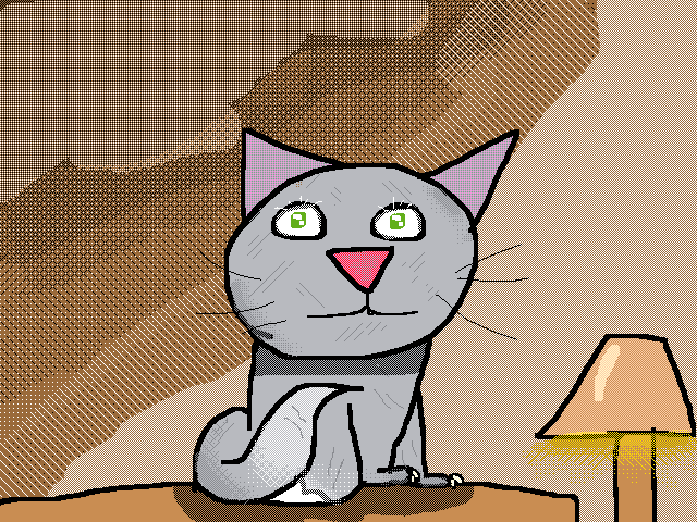 Here is a cat!
