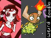 Weird doodles I made (colored)