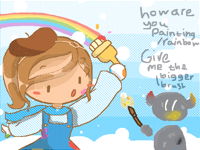 How are you painting rainbows (Paint Collab)