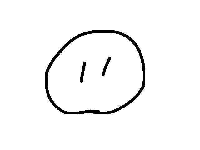 A rolling ball (with eyes)