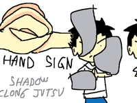 Kage Bunshin No Jitsu (Hand Sign)