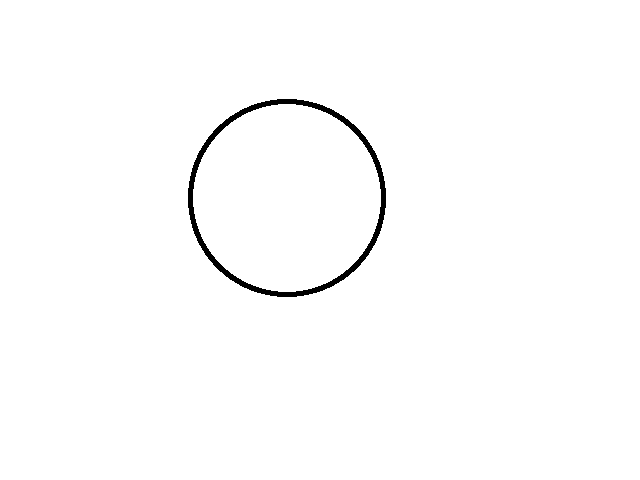 drawing a circle by hand based on onion skin 100x