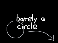 drawing a circle by hand based on onion skin 100x
