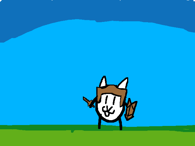 Cardboard cat