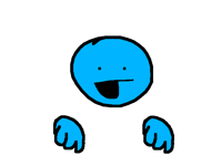 blue face (uh) guy @ianabro