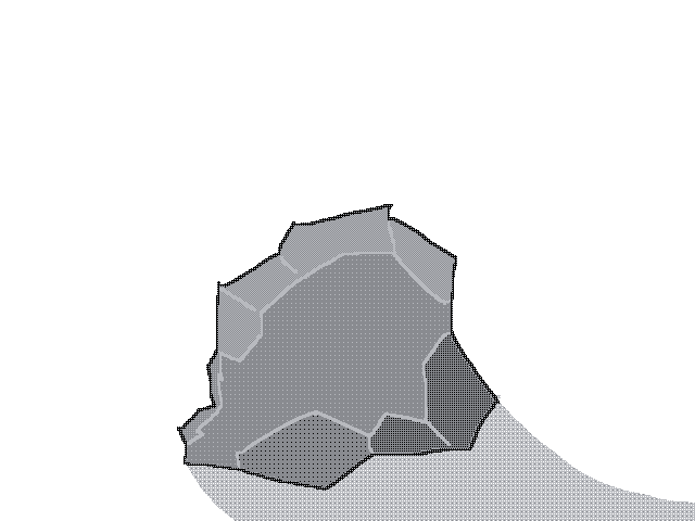 Poorly shaded rock