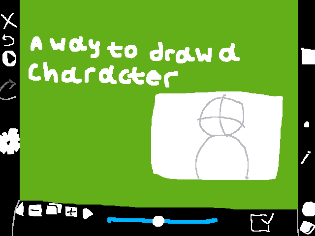 A way to draw a character