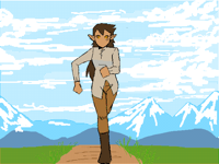 Quick jog animation sketch