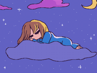 Sleeping on a cloud