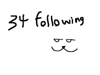 34 following, the magic number