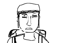 Lost guy in a mountain