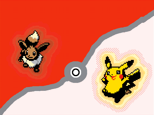 Eevee and pikachu