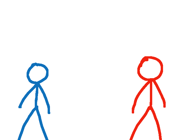 Red vs blue