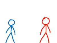 Red vs blue