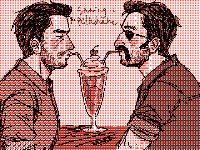 the gay old men doodles