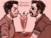 the gay old men doodles