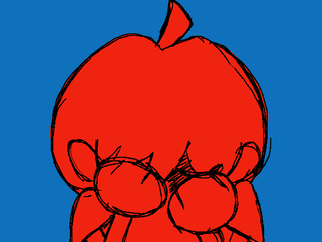 Sad red