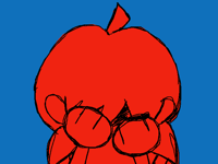 Sad red