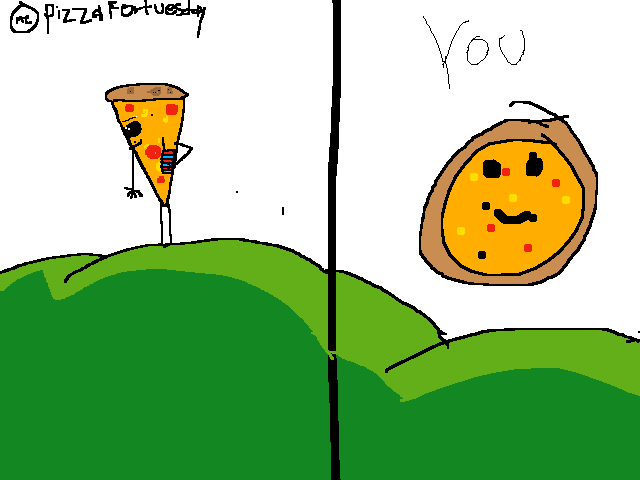 Draw me in ur style @Pizzafortuesday