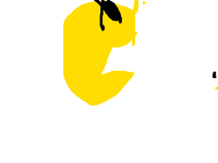 I drawed Pac-Man with my nose