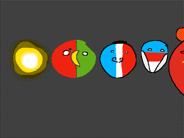 Draw the planets ( @countryball )